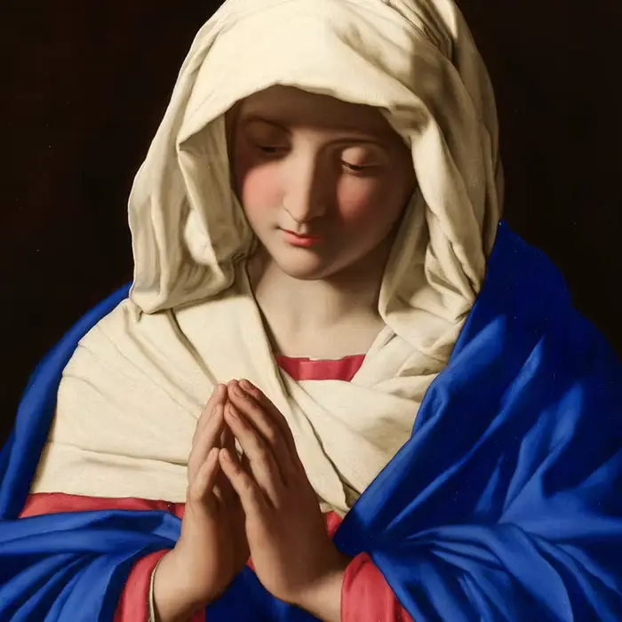 Peinture sur toile de Portrait de bébé de la vierge marie