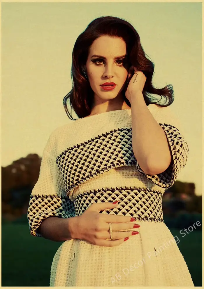 Lizzy Grant Lana Del Rey affiches rétro papier Kraft imprime Album de musique affiche Vintage décor