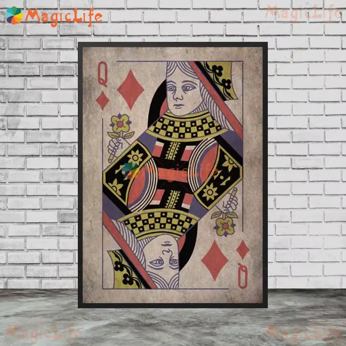 Cartes à jouer Vintage Poker mains mur Art toile peinture affiches imprime photos murales pour salon décor à la maison sans cadre
