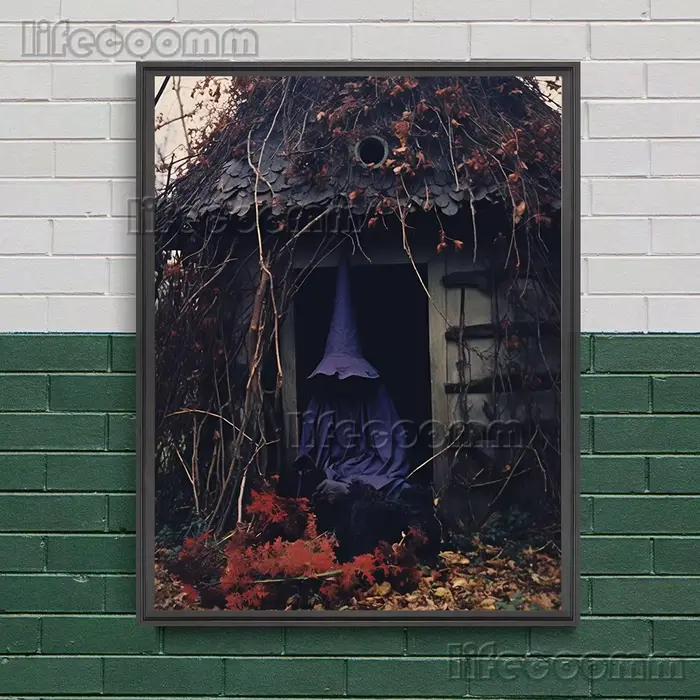 Sorcière d'automne dans les bois