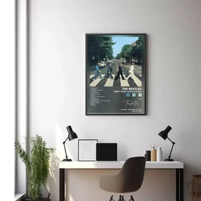 B-Beatles-Music-T-The affiche Album de musique toile impression mur Art chambre décor mur Art