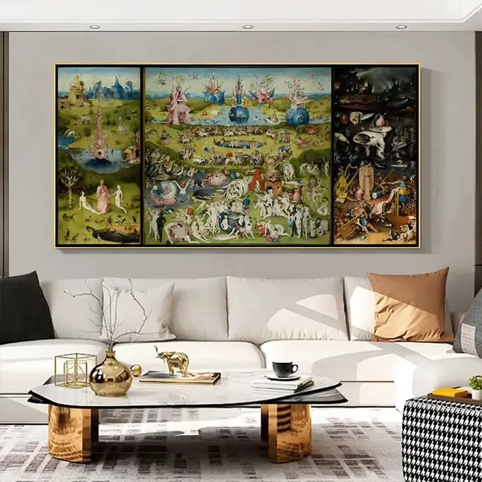 Hieronymus Bosch-Affiche de Peinture sur Toile