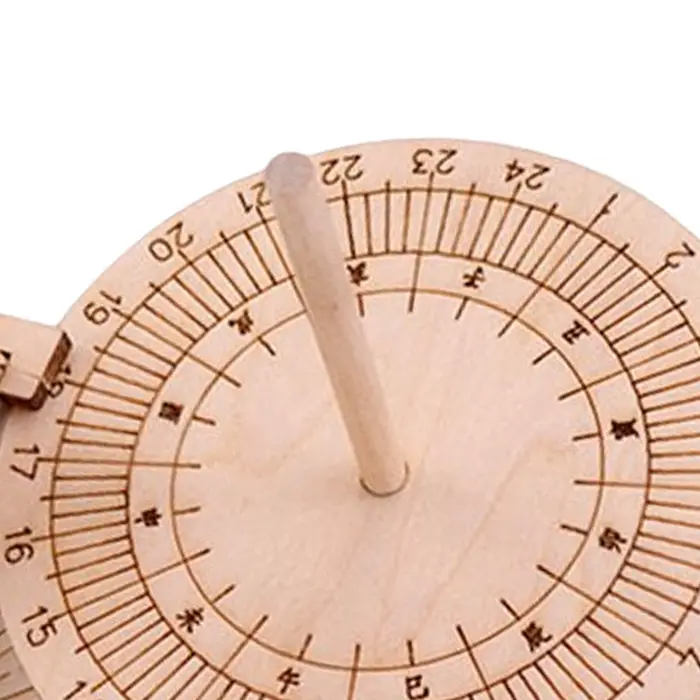 Horloge solaire équatoriale DIY en bois, modèle scientifique, outil pédagogique fonctionnel
