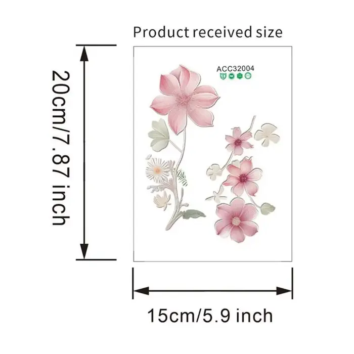 Autocollant mural interrupteur de belles fleurs