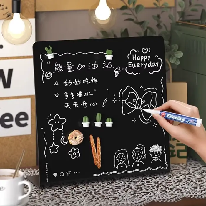 Tableau magnétique en métal pour messages et notes