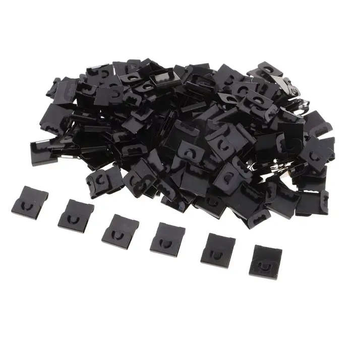 Cintres en plastique pour cadre Photo noir, 200 pièces, crochets de suspension pour peintures Photo,
