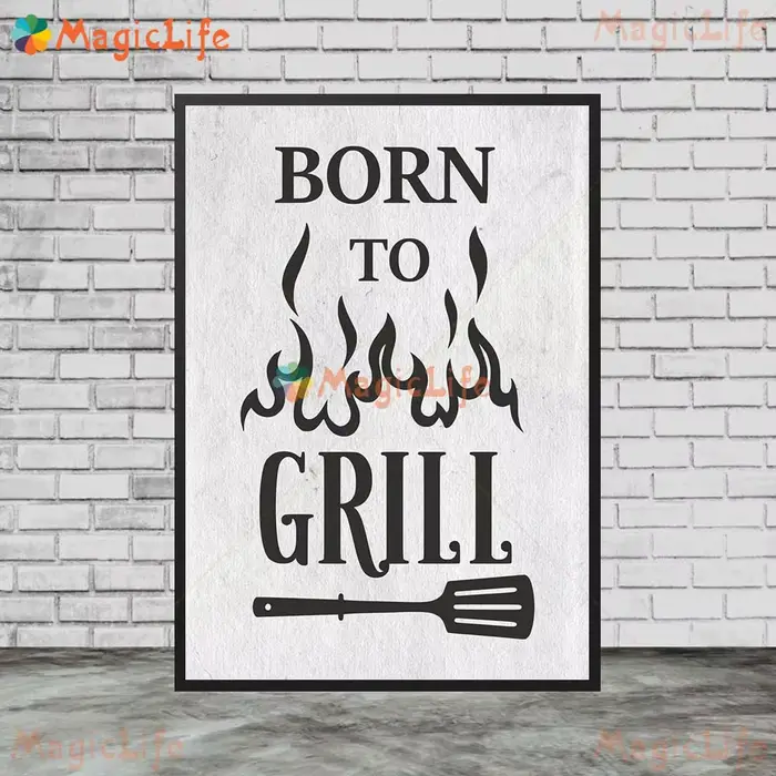 Affiches de cuisine amusantes avec citations de barbecue
