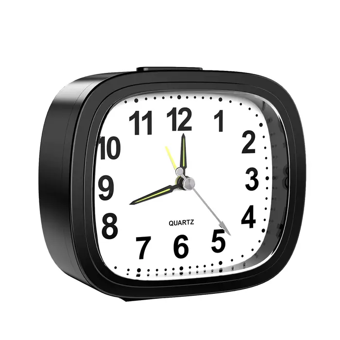 Horloges silencieuses ORIA, horloges de chevet sans tic-tac, alimentées par piles, horloges de table