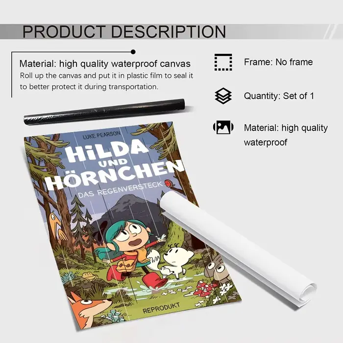 Affiches d'art graffiti Animation H-Hilda