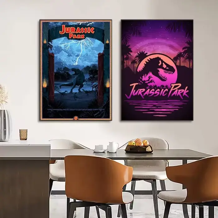 Film classique j-jurassic p-park dinosaure affiche