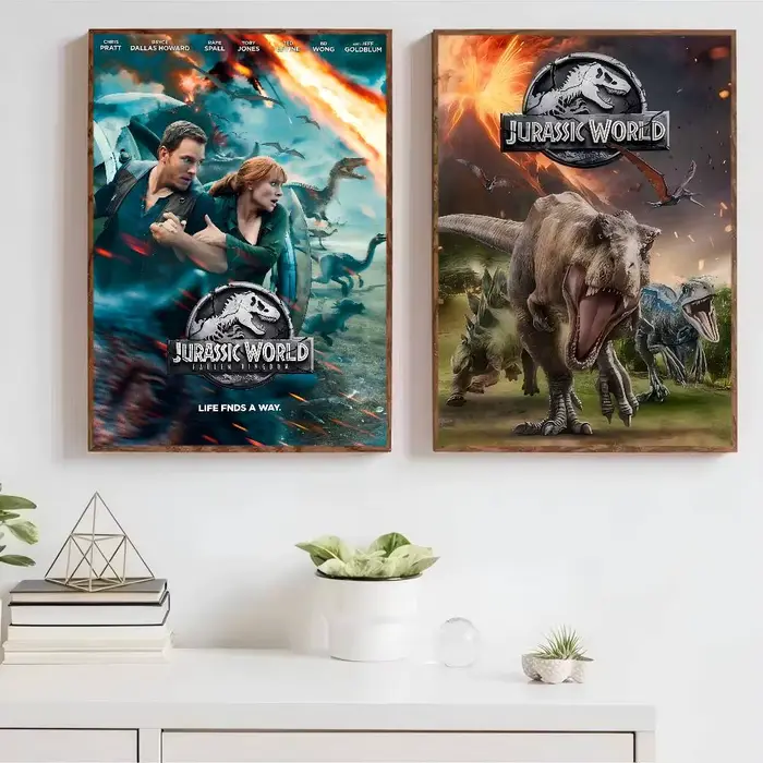 J-Jurassic P-Park film classique Vintage affiches décoration peinture mur Art blanc papier Kraft Kawaii chambre décor