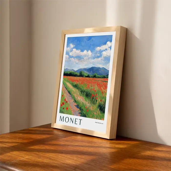 Monet – affiche de champ de coquelicot