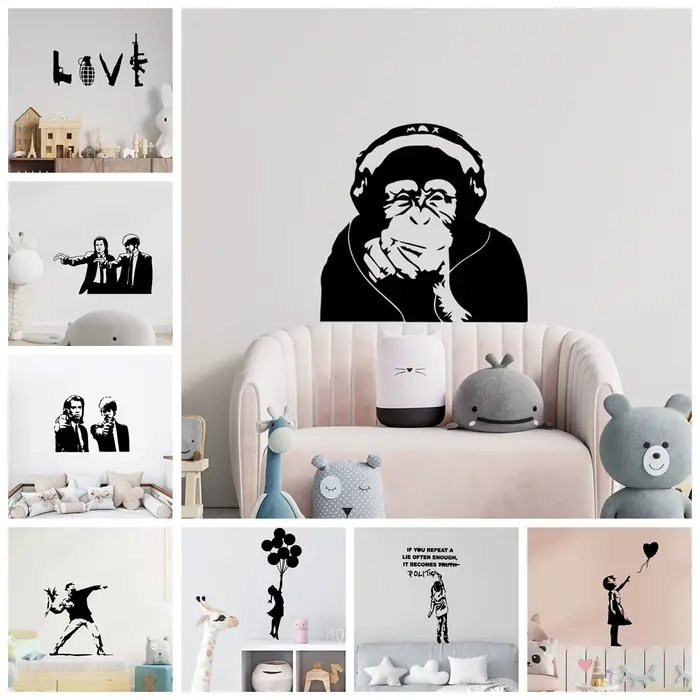 1pc Banksy mur Art décoration de la maison