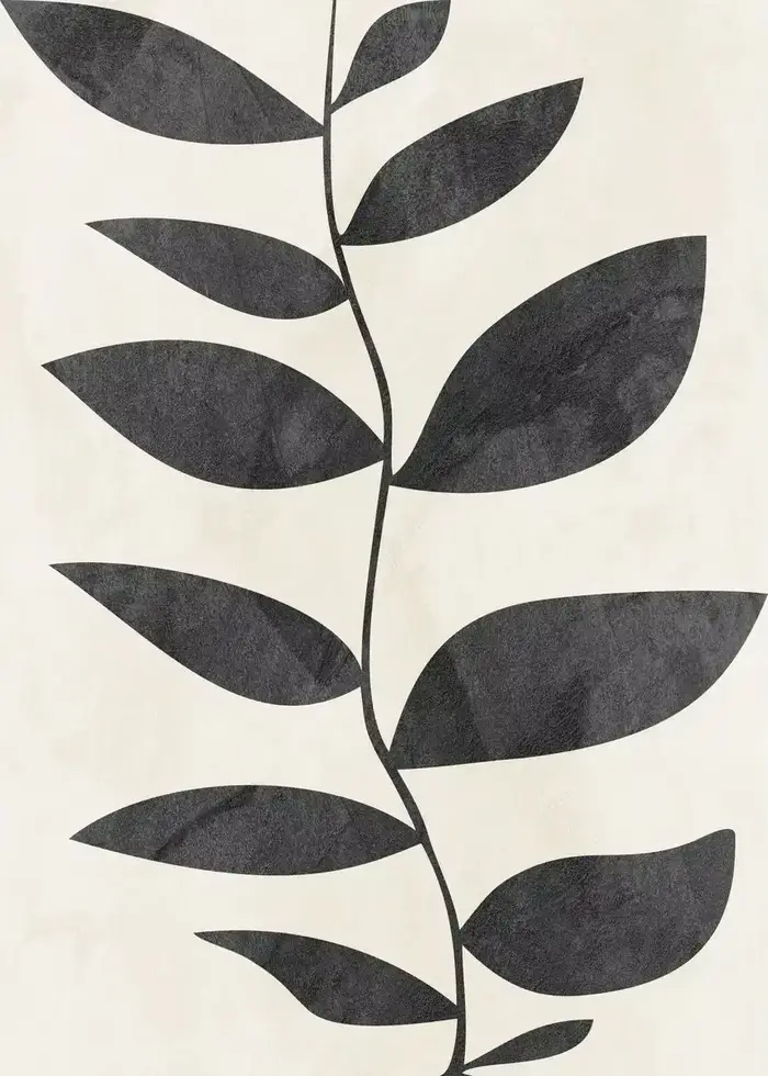 Peinture sur toile de plantes tropicales aux couleurs Morandi modernes, affiches et impressions, ima