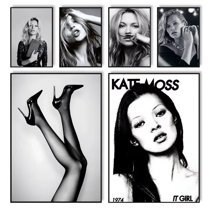 Kate Moss – affiche d'art moderne HD