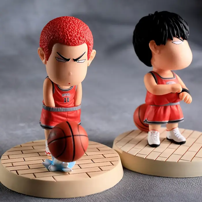 Figurines d'action Anime Slam Dunks version Q Sakuragi Hanamichi Rukawa Kaede, modèles de poupées, ornements de voiture, jouets pour enfants, décoration de gâteau