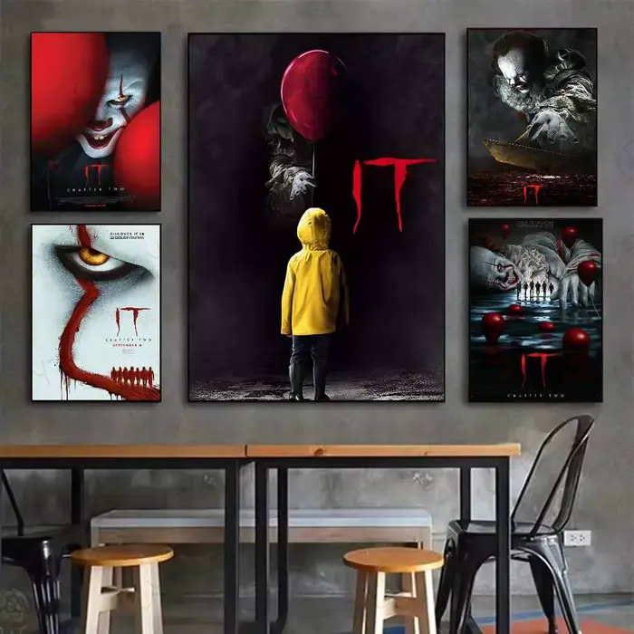 Affiche I-IT du film d'horreur Art mural de haute qualité pour maison