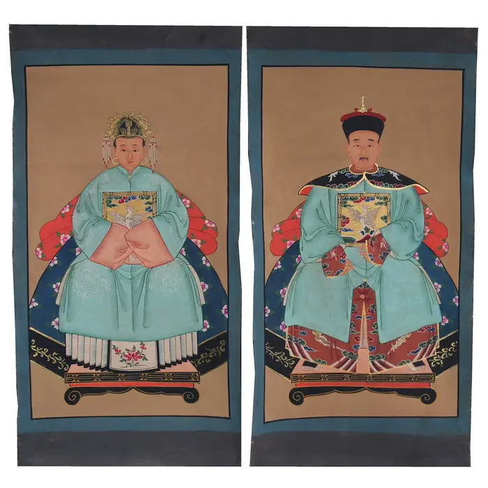Peinture d'ancêtre peinte à la main sur tissu de toile