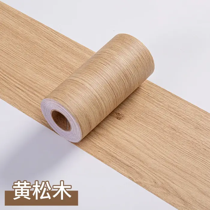 Autocollants muraux pour plinthes en Imitation de Grain de bois épais, 1 rouleau, décoration d'angle