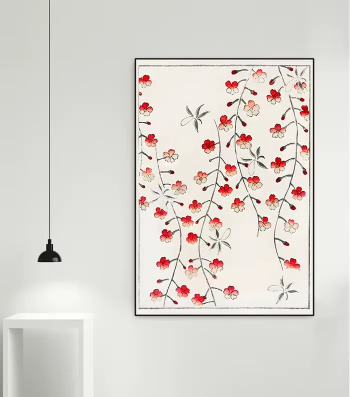 Affiches Vintage en fleurs de cerisier japonaises