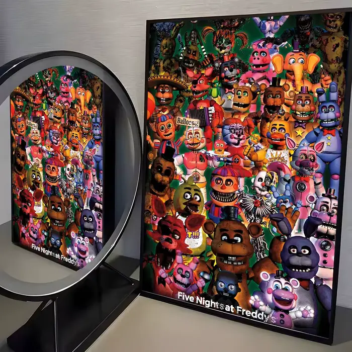 Affiche classique Five Nights at Freddy's (Fnaf) sur toile HD