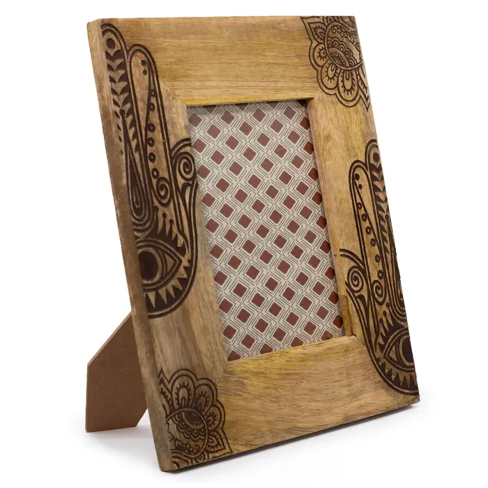 Lrg Mango Wood Picture Frame (for 13x18cm) 28x23x2cm - Hansa - Black