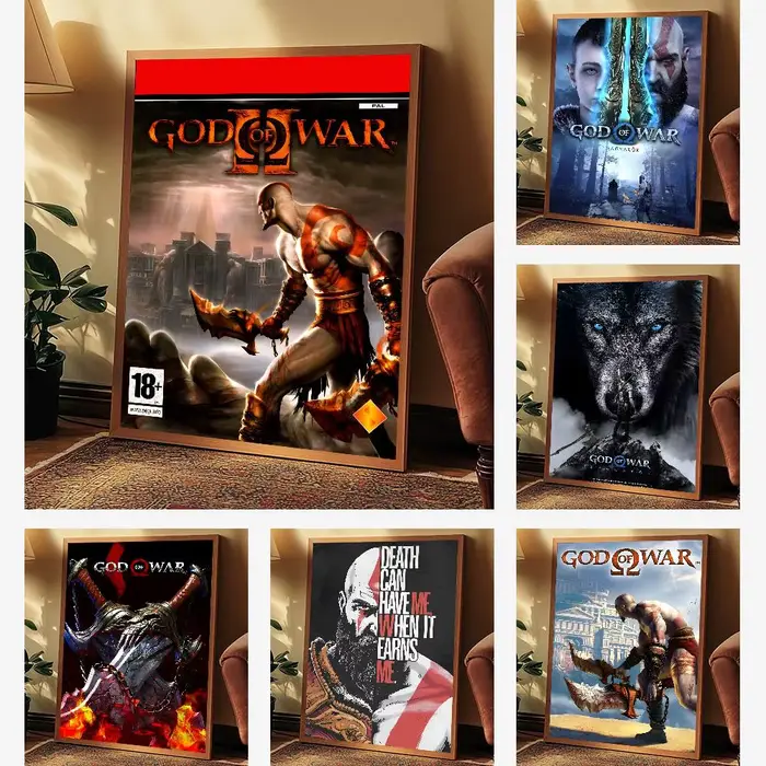 Affiche de jeu G-Dod Of War avec imprimés