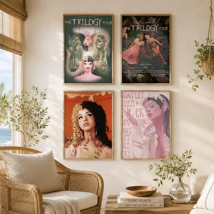 Peinture murale sur toile de haute qualité, sans plis, pour l'intérieur du salon et de la chambre à coucher, Singer M-Melanie Martinez