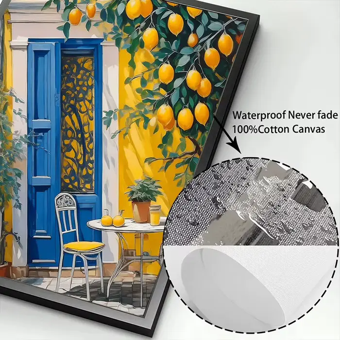 Paysages italiens citron arbre imprime affiche moderne Cottagecore toile peinture photo pour printemps mur Art décor à la maison murale