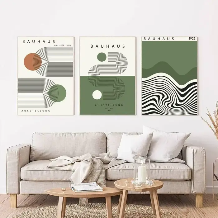 Affiches Bauhaus Green Lines