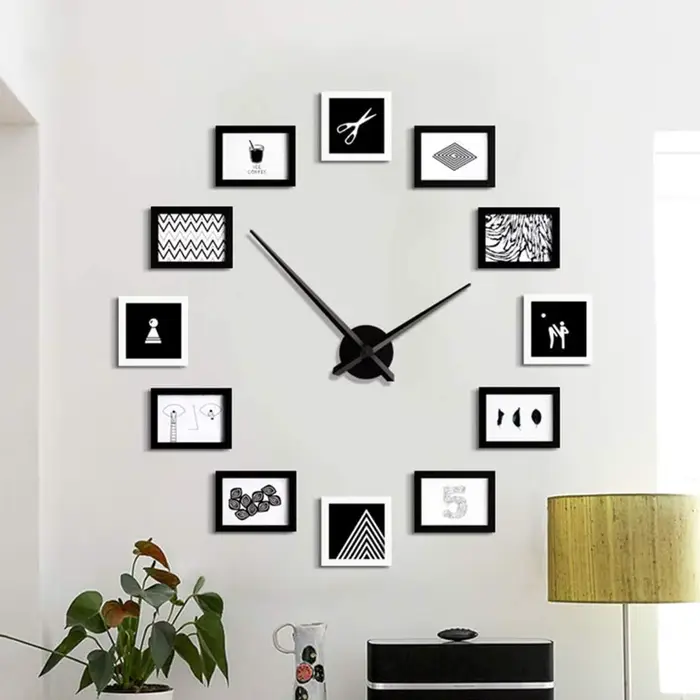 Grand mécanisme de mouvement d'horloge murale