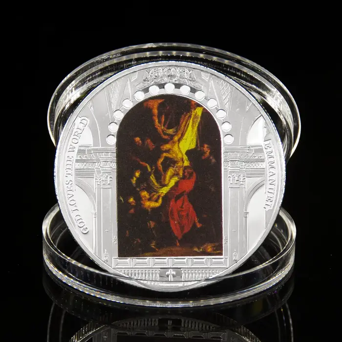 Peintures reconnues du monde, médailles commémoratives de la dernière cène, artisanat de jésus, coll