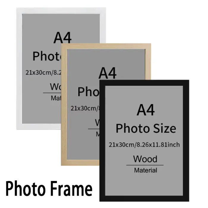 Cadre Photo en bois noir et blanc