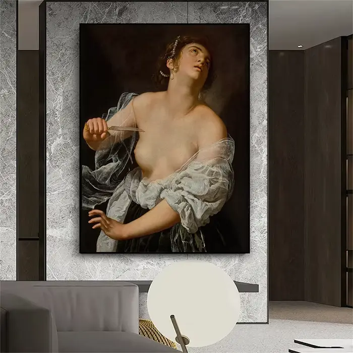 Affiche féministe Vintage baroque italienne de la Renaissance, Artemisia Gentileschi, peinture sur toile d'art mural pour décoration de chambre et de maison