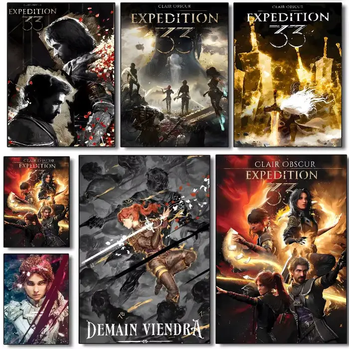 Affiche de jeu C-Clair Obscur E-Expedition33