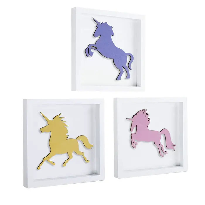 Décorations Murales en Bois 3D Encadrées pour Chambre d'Enfant, Signe de Table sur le Thème de Nairo