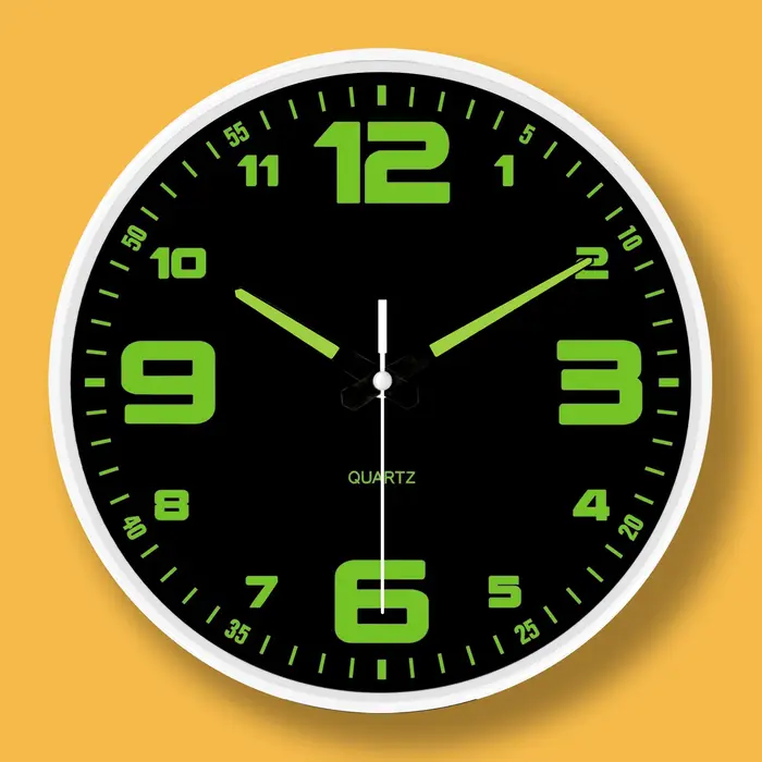 Horloge murale lumineuse sans trous