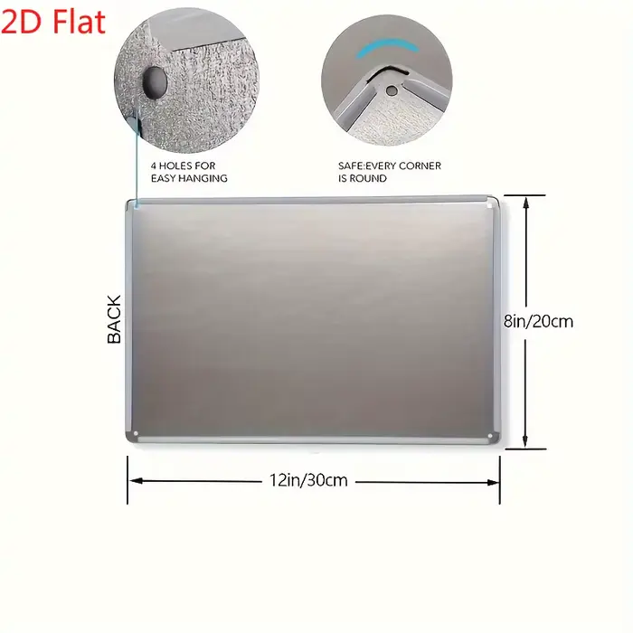 Panneau de stationnement plat 2D pour hommes