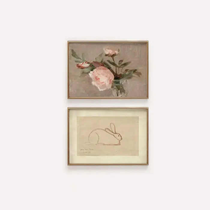 Affiches d'art rétro rose pour pépinière, décor de chambre de filles d'inspiration Vintage, peinture imprimée sur toile, décoration cadeau, décor mural pour pépinière