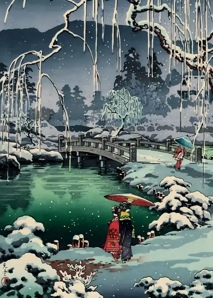 Paysage japonais ukiyo-e Kawase Hasui œuvres d'art affiche d'art Vintage toile peinture mur impressi