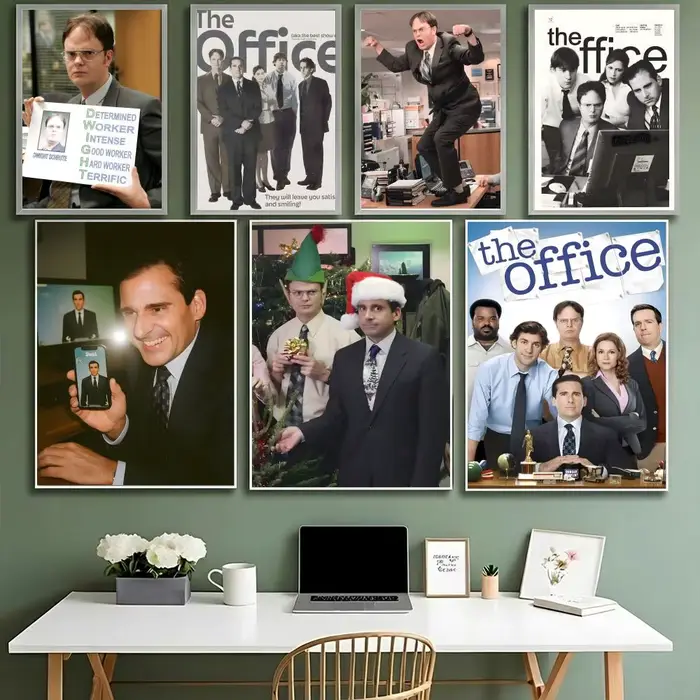 T-The Office WORKPLACE SITCOM affiche HD étanche haute ténacité auto-adhésif décoration murale universelle