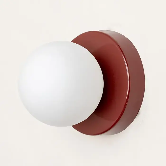 Applique murale LED nordique minimaliste en verre, Base G9, applique orbe pour chambre à coucher, bu