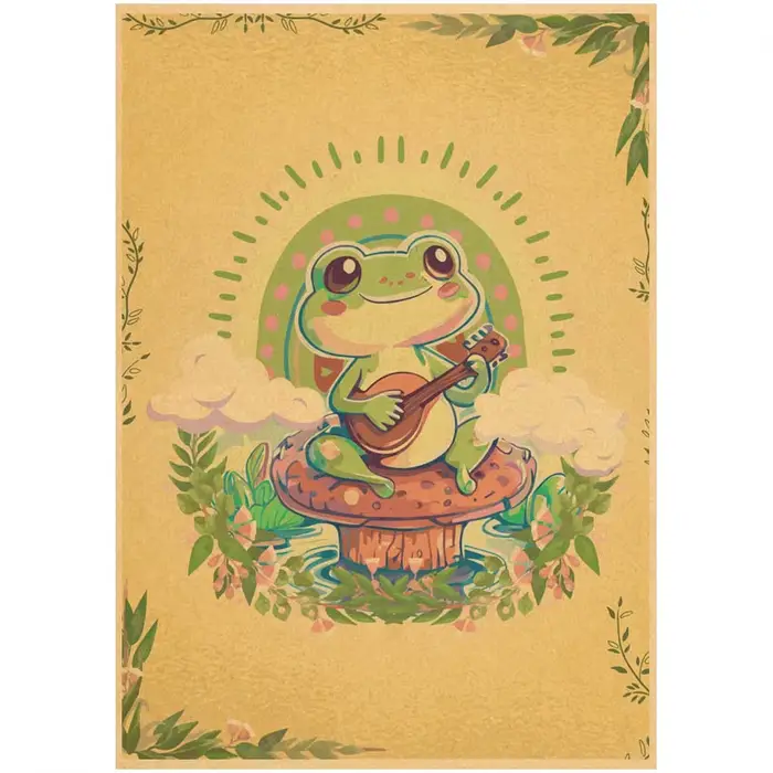 Affiche imprimée sur papier kraft