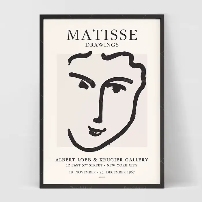 Affiche de croquis de femme de Henri Matisse