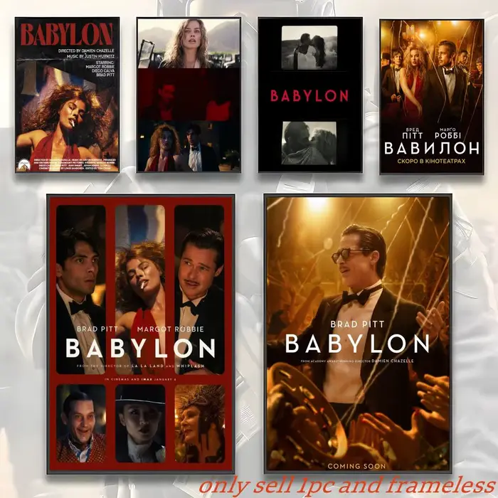 Affiche de film de comédie historique B-Babylon, impressions d'art mural, décorations murales pour salle de cinéma, maison, bar, café