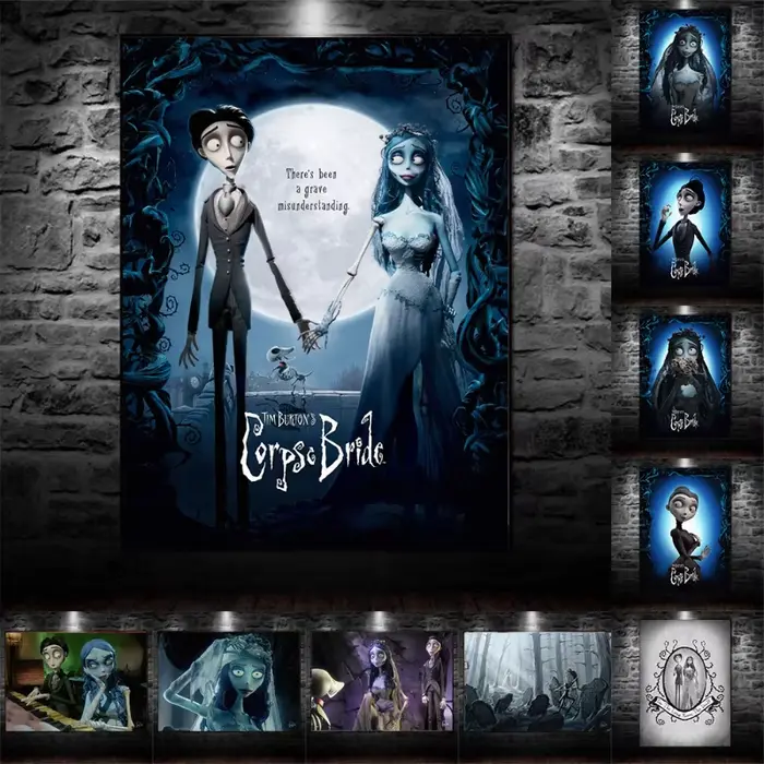 Affiche de la mariée cadavre de Tim Burton
