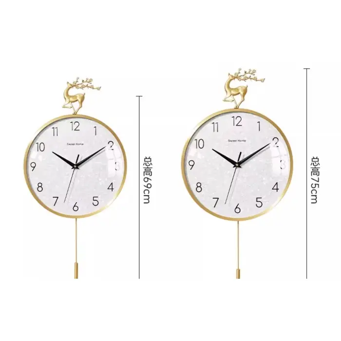 Salon moderne horloge murale esthétique Unique minimaliste italie