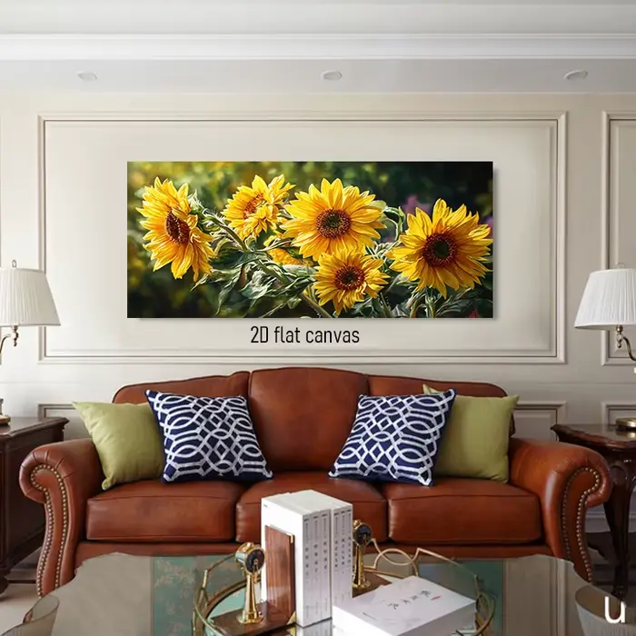 Toile de tournesol décorative