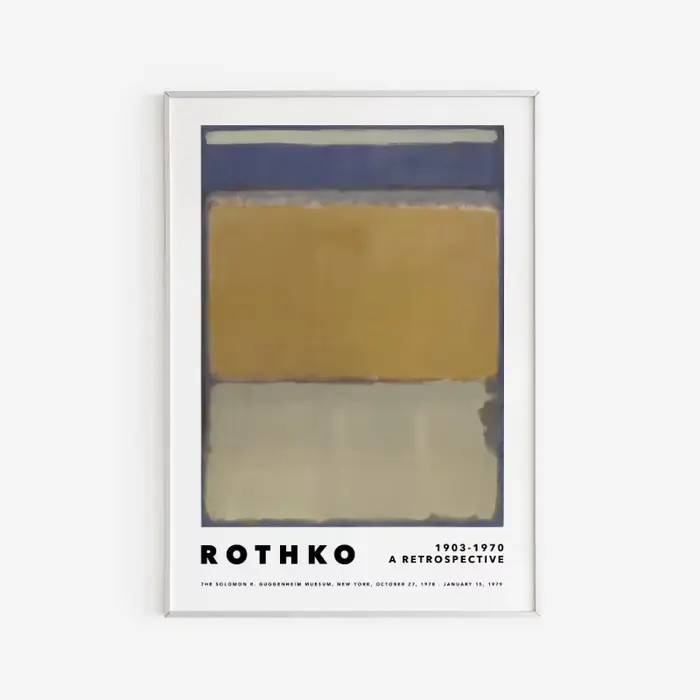 Affiche d'art abstrait coloré de Mark Rothko