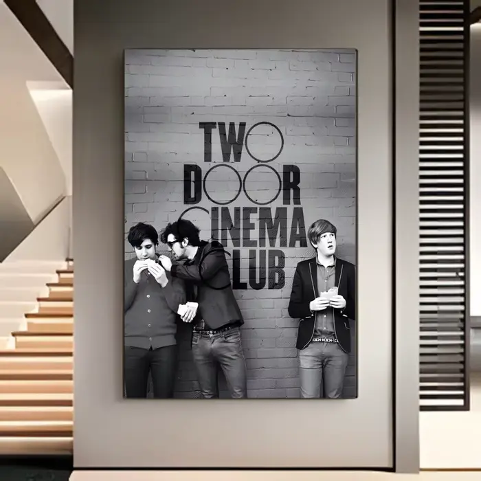Affiche de groupe de rock indépendant britannique Two Door Cinema Club